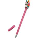 Cmk Unicorn Başlıklı Jel Tükenmez Kalem Yazım Rengi Mavi - Pembe