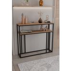 CMKStore 2 Raflı Metal Dresuar Raflı Lüx Dresuar Kitaplık Salon Düzenleyici 2 Raflı 100 Cm
