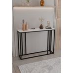 CMKStore Metal Ayaklı Dresuar Dekoratif Raflı Dresuar Konsol Metal Dresuar 100 Cm