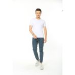 CMM %100 Pamuk Basic T-Shirt (Rahat Giyim) - Erkek - Beyaz - XL