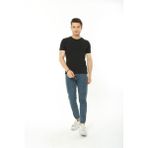 CMM %100 Pamuk Basic T-Shirt (Rahat Giyim) - Erkek - Siyah