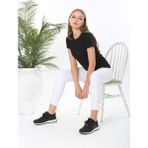 CMM %100 Pamuk Basic T-Shirt (Rahat Giyim) Kadın - Siyah