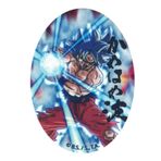 CMM COMERCIAL MERCERA ütüyle yapıştırmak için dekoratif yama, Dragon Ball, termal diz yamaları Dragon Ball tişört, ceket, pantolon onarımı için, %100 polyester, 11 x 8 cm (Kame Goku Super Saiyan mavisi)