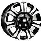 CMS 1469-02 6.5x17"-5x118 Et60 65.1 Diamond Black Gloss 4 Adet Jant