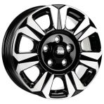 CMS 1469-05 6.5x17"-6x160 Et62 84.1 Diamond Black Gloss 4 Adet Jant