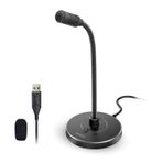 CMTECK USB Bilgisayar Mikrofonu G009, Gürültü Önleyici Kayıt Masaüstü Mikrofonu PC/Dizüstü Bilgisayar için Çevrimiçi Sohbet, Ev Stüdyosu, Podcasting, Oyun, Skype, Sessiz İşlevli YouTube (Windows/Mac)