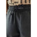 CMZ Collection Çocuk Beli Bağcıklı Mevsimlik Esnek Okul Pantolonu - 5 Yaş - Füme