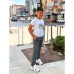 CMZ Collection Çocuk Kargo Cepli Eşofman Belli Okul Pantolonu - 14 Yaş - Füme