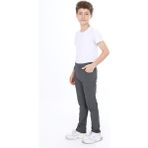 CMZ Collection Çocuk Lastikli Esnek Slim Fit Okul Pantolonu - 6 Yaş - Füme