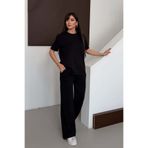 CMZ COLLECTİON Kadın Kısa Kollu Penye Takım Salaş Rahat İkili Takım Yazlık Günlük Basic Kombin