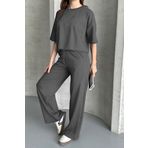 CMZ COLLECTİON Kadın Trend Yazlık Füme Oversize Rahat Kesim Eşofman Takımı