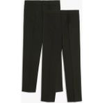 CMZ Collection Rahat Esnek Dokuma Kumaş Eşofman Belli Yüksek Bel Trend Çocuk Okul Pantolonu - Füme - 5 Yaş