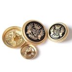 CMZZM 10 adet 20/23/25mm Retro Metal Düğmeler Takım Elbise Ceket Rüzgarlık, El Dikili Yüksek Ayak Düğmesi Dekorasyon Aksesuarları, High-End Tasarım Düğmeleri