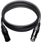CNCESS CESS-193-6fx1 Denge 4-Pin XLR Erkek - 4-Pin XLR Dişi Uzatma Kablosu, Kulaklık Ses Uzatma Kablosu (6 Feet, 1 Paket)