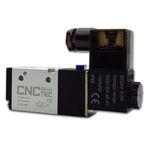 CNCTEC Pnömatik valf 3/2 yollu manyetik valf 1/4" 12 Volt DC (3/2 yollu 1/4" 12 Volt DC)