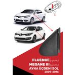 CND Megane 3 Iıı, Fluence Uyumlu Ayna Üçgeni Sol - 638750012r