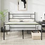 CNDHome Cndhome Metal Karyola Hsn Metal Karyola Siyah Renk, Çift Kişilik, Ölçü Seçenekli