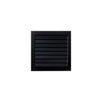 CNE Ticaret 40x40 cm Alüminyum Menfez, Siyah, Banyo WC Havalandırma Panjuru