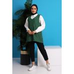 Cng Moda Kadın Tesettür Tüvit Süveter - L - XL - Siyah - Yeşil