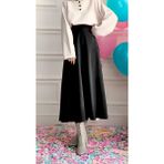 Cng Moda Scuba Kumaş Tesettür Kloş Etek - 48 - Siyah