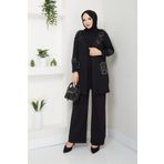 CNG MODA Tesettür Pul Payet Garnili Hırka