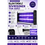 CNGZSHOP Büyük Boy Elektrikli Sivrisinek Yok Edici 46CM UV LED Sinek Öldürücü Gece Lambası Haşere Kovucu
