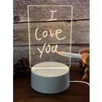 CNGZSHOP Led Çizim Tableti Gece Lambası Not Panosu
