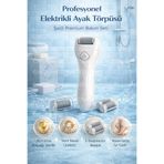 CNGZSHOP Profesyonel Şarjlı Elektrikli Ayak Törpüsü | Type-C Şarjlı | 2 Başlıklı Premium Bakım Seti