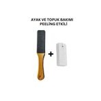 CNGZSHOP Topuk Törpüsü ve Ponza Topuk Taşı Set Ayak Bakımı Nasır Ve Topuk Için Peeling Etkili