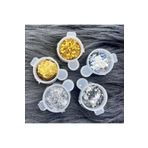 cnk craft shop 5 Adet Epoksi Reçine Sim Glitter Seti Mum Simi Beton Sim Süs Sim Glitter, Nail Art Tırnak E11
