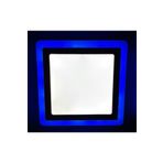 CNL Çift Renkli 18+6 W Led Panel Sıva Üstü Kare Spot Armatür (Mavi - Beyaz)