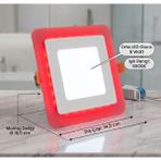 Cnl Kare Sıva Altı LED Spot Aydınlatma 9 Watt Çift Renk 3 Kademe Kırmızı Beyaz Gece Lambası Armatür