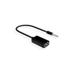 CNL Mp3 Mp4 iPod iPhone iPad Pc Notebook Kulaklık Çoklayıcı Splitter-Siyah