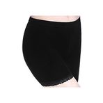 CnLanrow Kadın Dantel Trim Kısa Seggings Altında Elbise Şort Yumuşak Ince Streç Yoga Pantolon