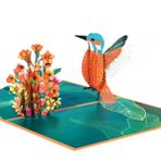 CNLITIHEKA 3D sinek kuşu açılır kart anneler günü kartı mutlu doğum günü kartı yıldönümü kartı sevgililer günü kartı teşekkür kartı zarf ve boş not ile.