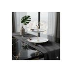 ÇNR Home Collection Metal ayaklı yaldızlı katlı porselen sunumluk kurabiyelik şekerlik