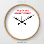 Cnr Shop Duvar Saati Mekanizması, 14 mm Şaft Sessiz Çalışır Akar Mekanizma Akrep-Yelkovan-Saniye-(Askılı) - Siyah