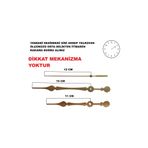 CNR SHOP Duvar Saati Mekanizması İçin Akrep Yelkovan Saniye Büyük Boy (MALZEME METAL) 3 RENK MEKANİZMA YOKTUR