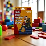 CNS Concept Inek Eşek Karpuz Zeytin Peynir Dikkat Oyunu - Çok Renkli