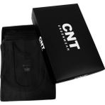 Cnt 6 Adet %100 Pamuk Beyaz Erkek Penye Atlet Ekonomik Paket - Siyah - 2XL