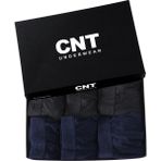 Cnt Erkek Boxer Likralı 6'lı Premium Paket - XL - Siyah - Lacivert