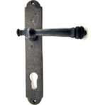 Cntma Antika Tarz Dekoratif Pirinç Taşra Yale Kapı Kolu - 220 x 35 Mm, Oksit