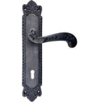 Cntma Antika Tarz Pirinç Sultan Yale Kapı Kolu - 270X54MM, Oksit