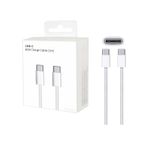 CNY Online Öz&El iPhone 15/Pro/Pro Max/Plus/iPad/Macbook için USB C To USB C 60W - 120W Hızlı Şarj Kablosu Samsung/Xiaomi/Huawei Uyumlu iPhone Hızlı Şarj Kablosu Type C Model Data Transfer (1 m)