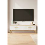 cnyr TSA1215DB - İDATV120 TV STAND, TV SEHPASI SAFİRMEŞE - BEYAZ 120CM
