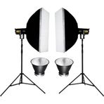 COB-200 Watt Bi Color İki'li Kit LED Video Işığı