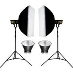COB-300 Watt Bi Color İki'li Kit LED Video Işığı