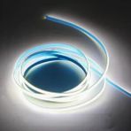 Cob Led Şerit 5Metre 12V 480Led/M 6000K Soğuk Beyaz 10W 8Mm Ip20 Aydınlatma Işık Hortum Kendinden Yapışkanlı Vitrin