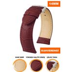 COBRA 14mm Fossil-Welder-Casio-Seiko-Omega-Armani Saat Uyumlu Deri Saat Kordonu Kayışı PUCRC14MM