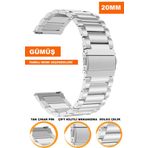 COBRA 20mm Fossil-Welder-Casio-Seiko-Omega-Armani Saat Uyumlu Çelik Metal Saat Kordonu Kayışı SG420MM